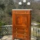 Small Louis XVI style mahogany secretary, 20th century