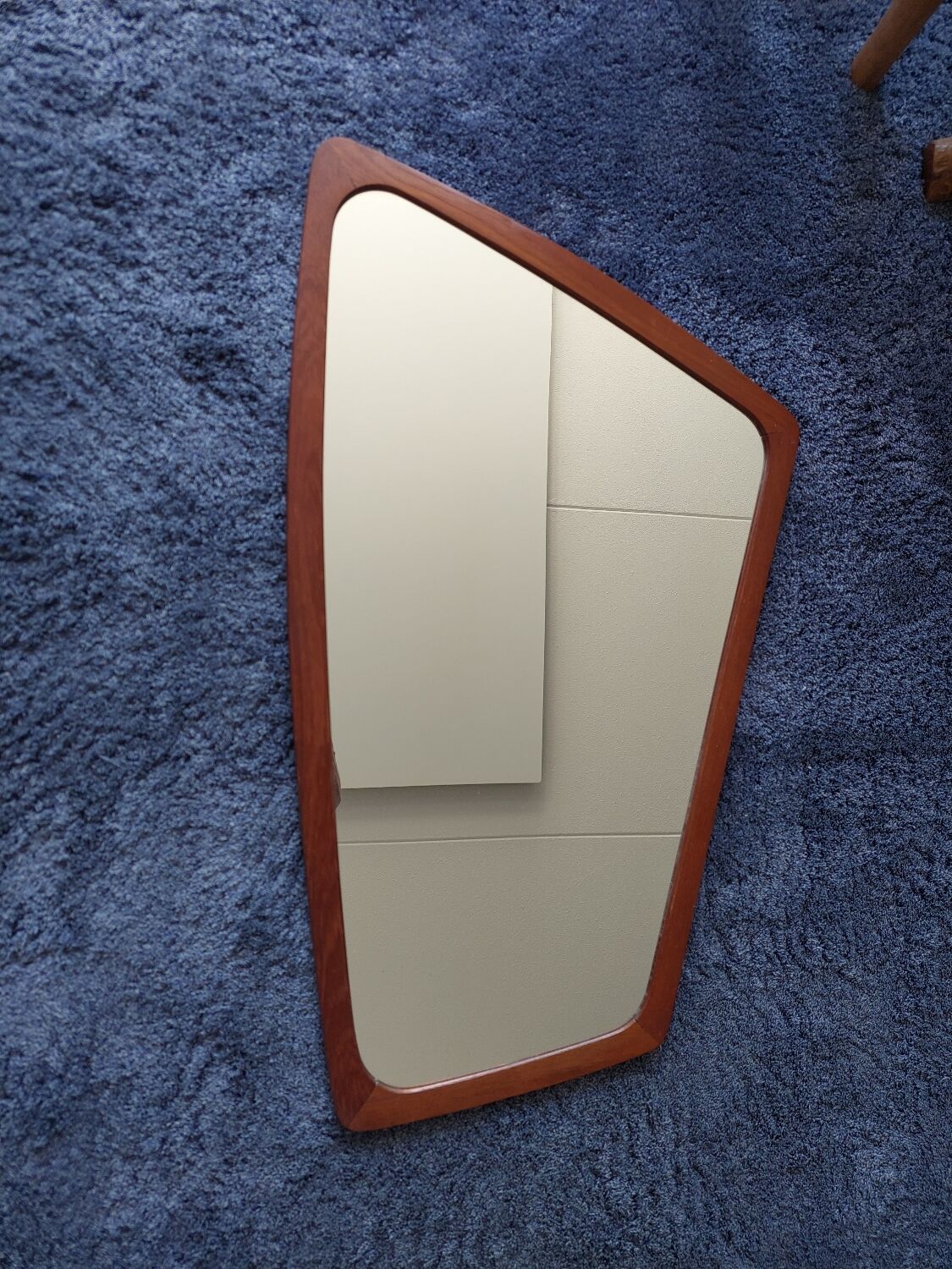 Miroir en teck asymétrique danois