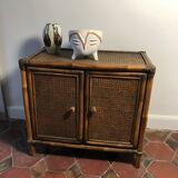 Vintage rattan buffet 1970
