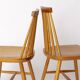 Pair Yngve Ekström "Pinocchio" Dining Chairs – Swedish Beechwood, 1960s