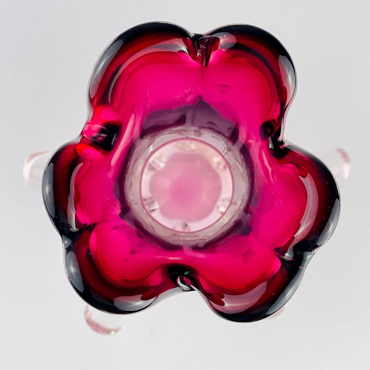 Chambord vase in vintage Murano glass by Fratelli Toso, Italy, 1960s.
