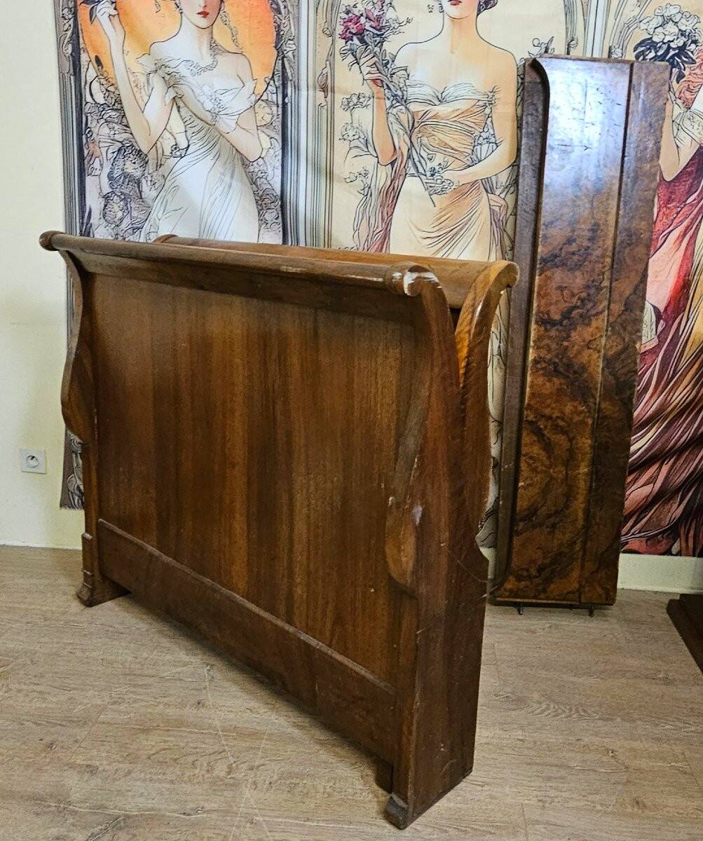 Light boat in walnut briar – Charles X period / Restoration / Louis Philippe