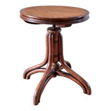 Cane piano stool