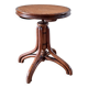 Tabouret de piano cannage