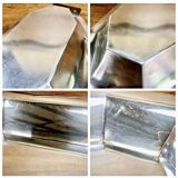 Bannette basket bread basket Art Deco silver metal Rosewood Christofle Alfenide