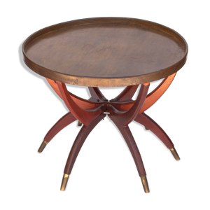 table vintage basse en bois