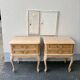 Table de chevet bois brut