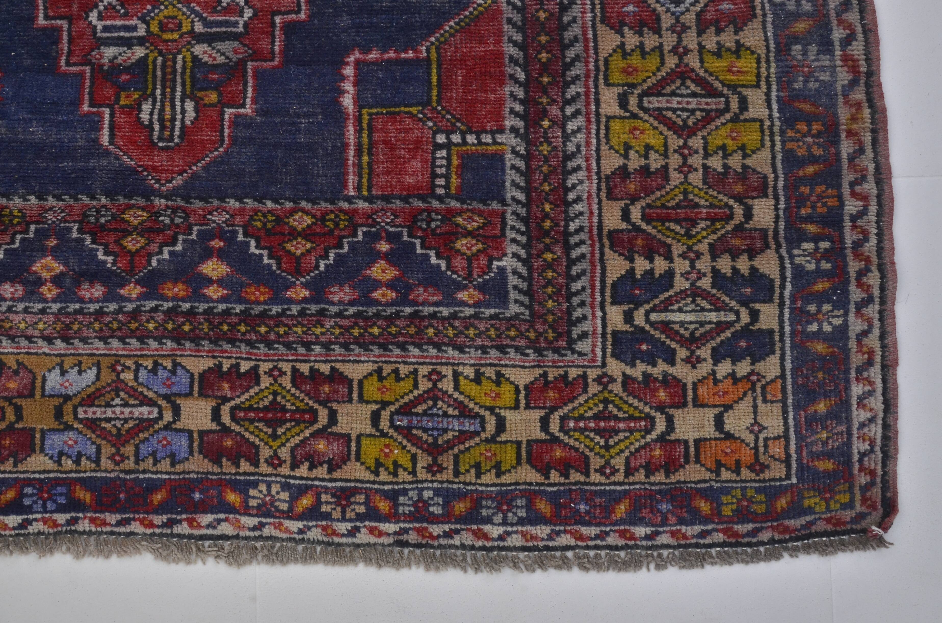 Red & Blue Oushak Rug sku A52