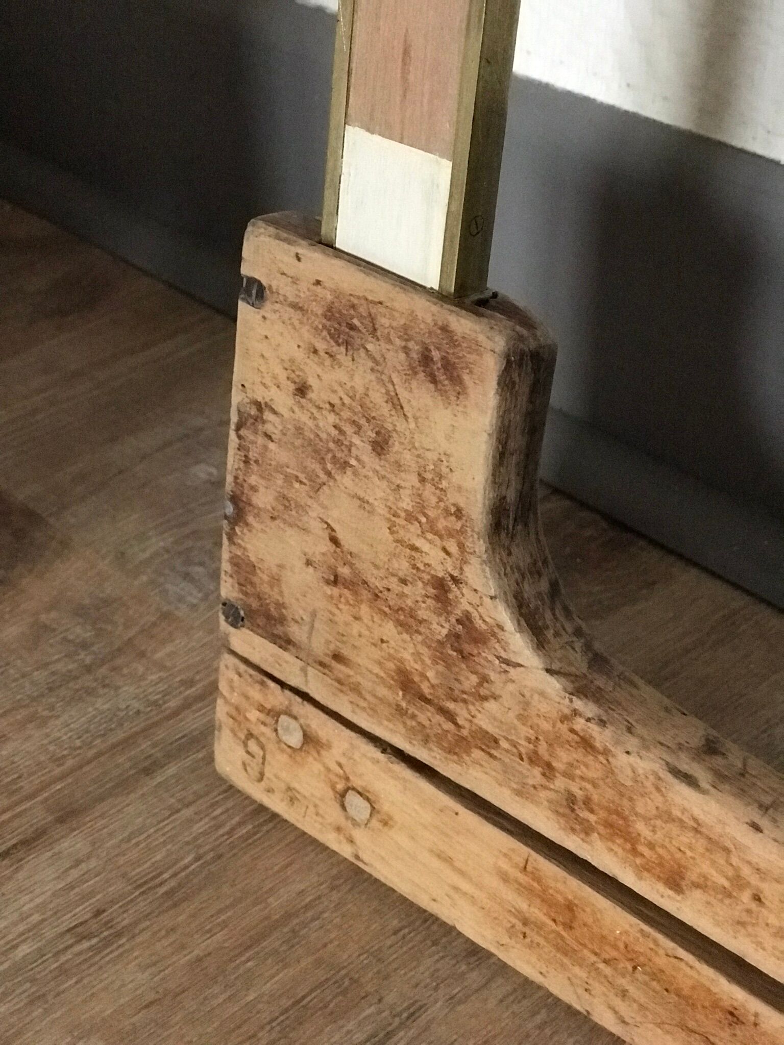 Forest compass in wood and brass