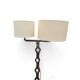 Brutalist chain floor lamp from the 70s