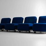 Modular "Amanta 24" sofa by Mario Bellini in premium cobalt blue, Italy 1975