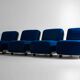 Modular "Amanta 24" sofa by Mario Bellini in premium cobalt blue, Italy 1975