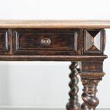 Antique Beech Card/Game Table, Czechoslovakia