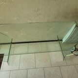 Designer curved glass console