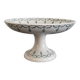 Old compotier iron earth gien green garland 1900-1930