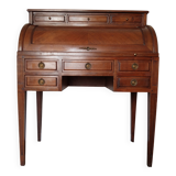 Antique wooden drop-leaf secretary, Louis XVI style.