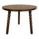 Tripod gueridon with turned wooden legs