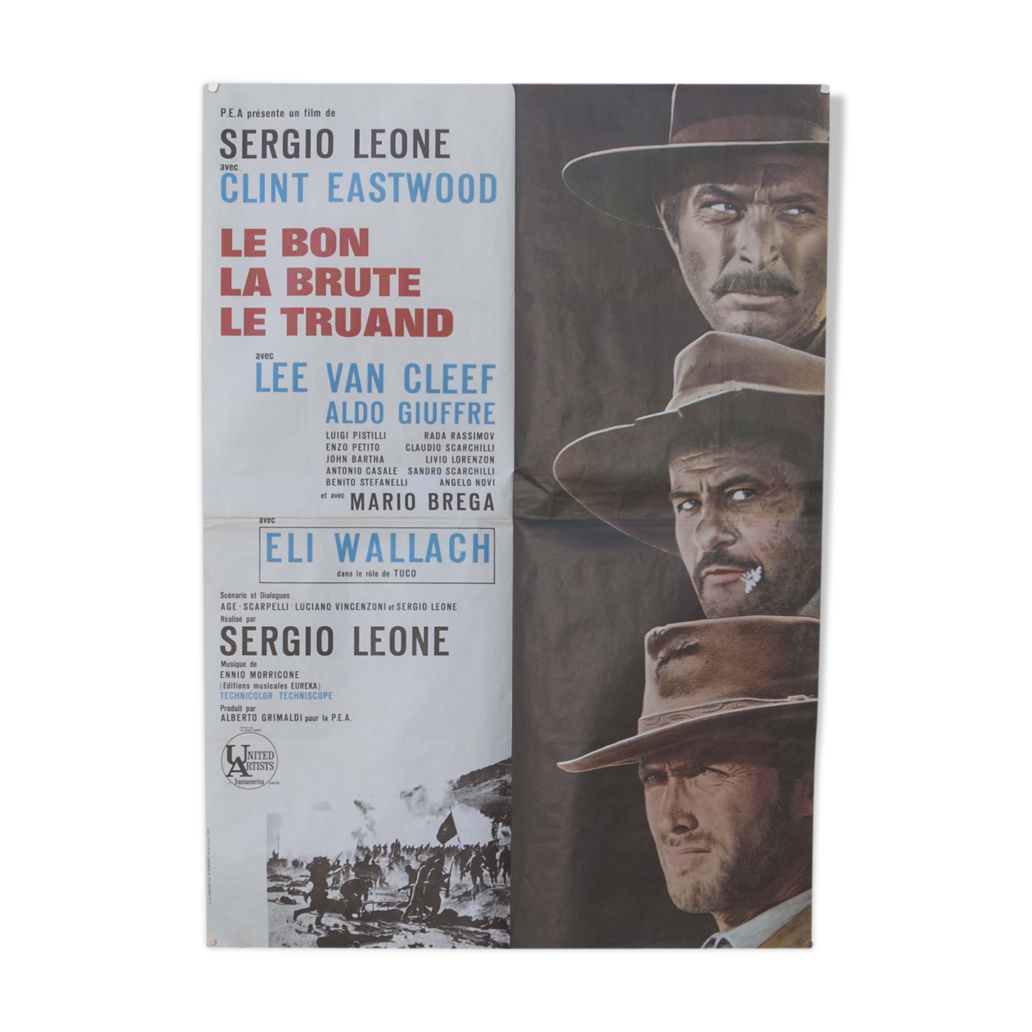 Affiche "Le bon la brut et le truand" Clint Eastwood 1966 - 60x80cm