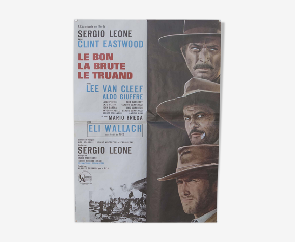 Affiche "Le bon la brut et le truand" Clint Eastwood 1966 - 60x80cm