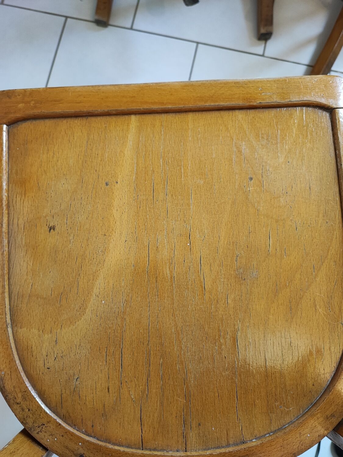 Vintage four-quarter bistro chairs