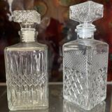 Pair of vintage whiskey decanters