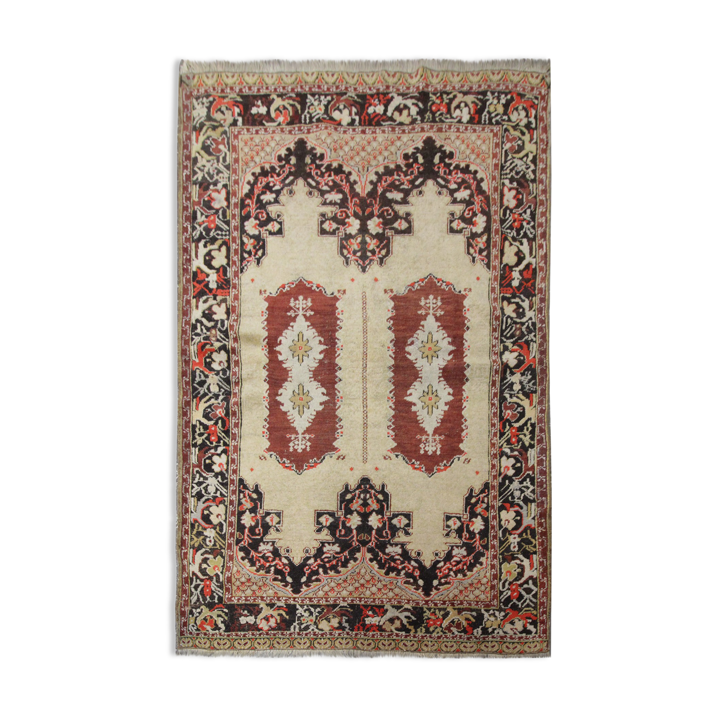 Handwoven antique turkish area rug- 115x180cm