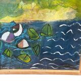 Peinture signée encadrée