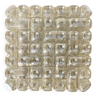 Vintage Erco square ceiling light in champagne glass