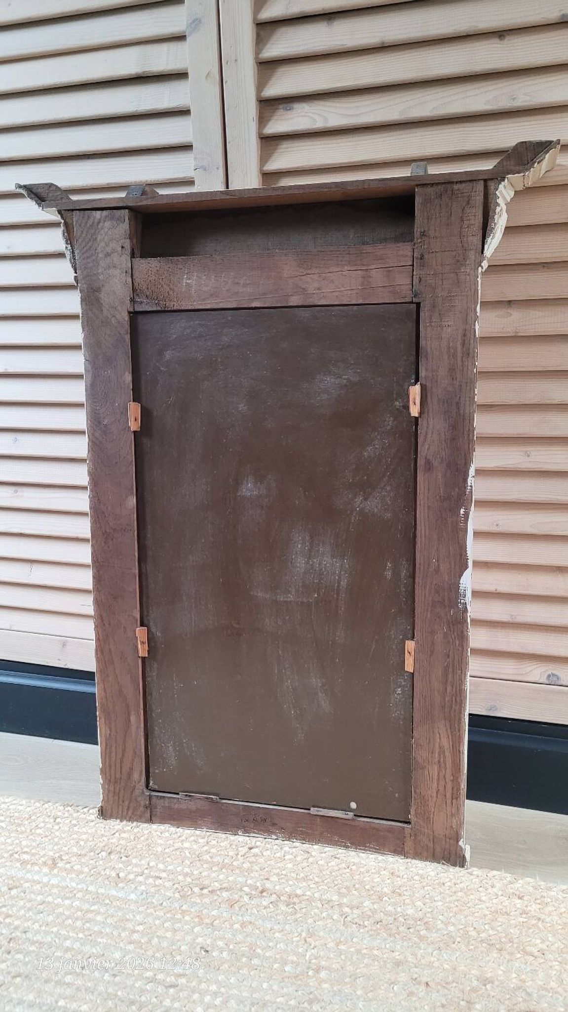 Antique wooden mirror
