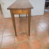 Ancienne table, console pieds fuseaux