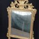 Miroir d'époque Louis XVI en bois sculpté doré - 101x62cm