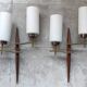 Large pair of modernist wall lights from LUNEL