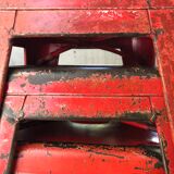 Tolix red metal industrial tab