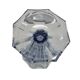 Art Deco blue tulip-shaped vase