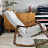 Original mid-century rocking Chair from TON, Czechoslovakia, 1960s
