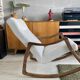 Original mid-century rocking Chair from TON, Czechoslovakia, 1960s