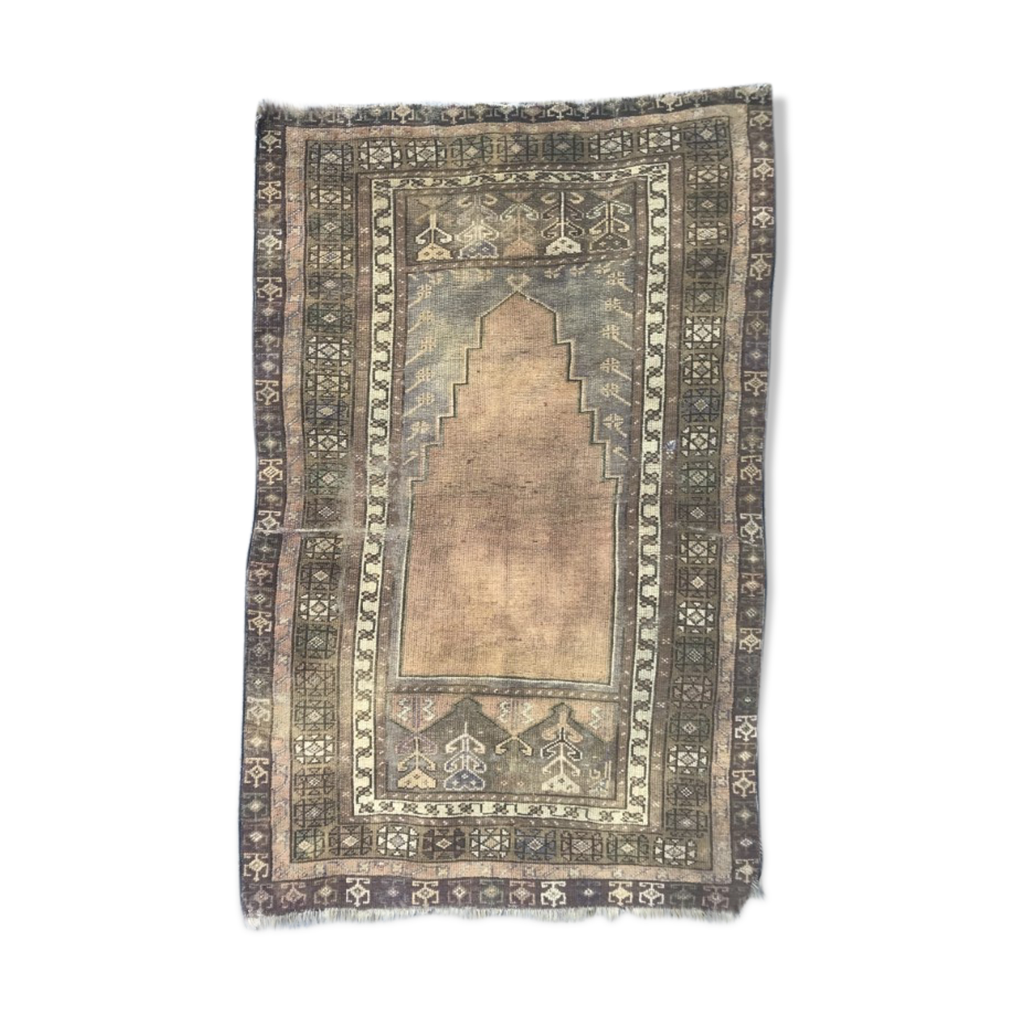 Old prayer rug Turkish 112 x 175 cm
