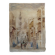 Original watercolor painting "Orientalist View of Medina" signed Rose Picard