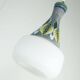 Lampe suspendue danoise moderne d'une beauté exceptionnelle en teck, verre opalin, céramique, lampe suspendue à 3 lumières