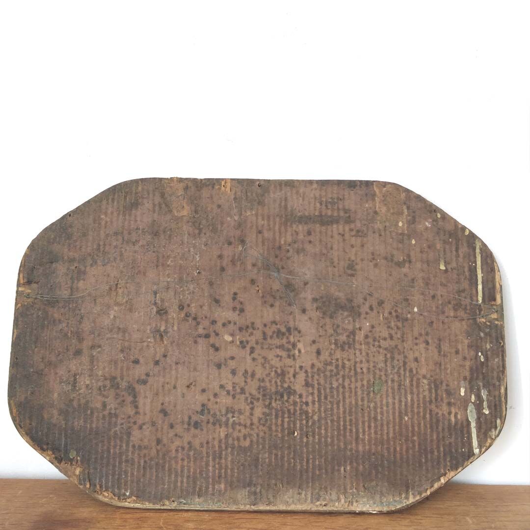 Octagonal art deco mirror 54x36cm