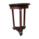 Empire accccajou pedestal table, marble top