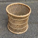 Woven bamboo basket