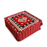 Oriental corner table, pouf