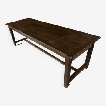 Rustic oak farm table. 2m35