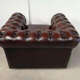 Armchair chesterfield mahogany leather English style