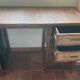 Vintage rattan desk