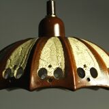 Fat Lava Ceramic Pendant Light from Pan Leuchten, 1970s