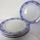 6 flat plates from the Boch Frères La Louvière porcelain model Dina
