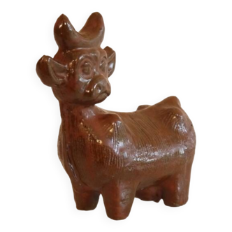 Taureau en ceramique de lars Bergsten 1960