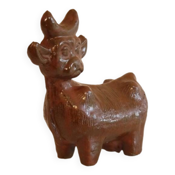 Taureau en ceramique de lars Bergsten 1960